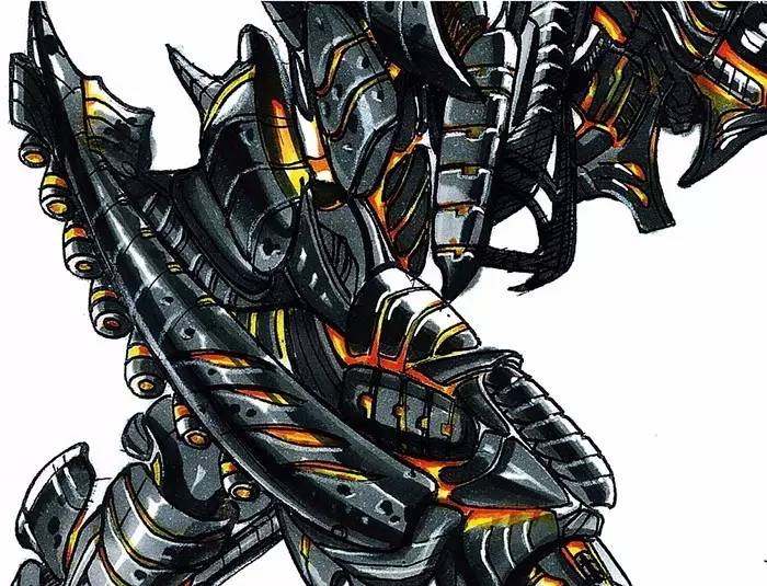 变形金刚手绘版,变形金刚手绘原稿