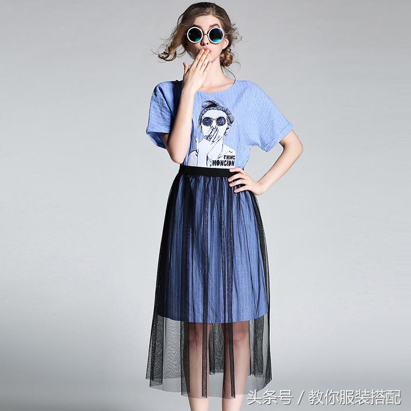 胖女生夏季网纱裙搭配,网纱裙气质高级裙胖mm