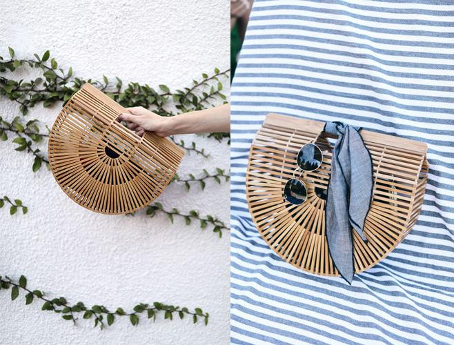 潜入后台！来看JessicaAlba和EmmaRoberts都爱CultGaia竹篮包实物图！