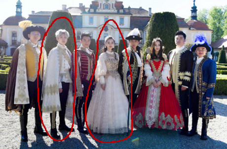 跑男热巴鹿晗摆pose,热巴照片鹿晗跑男