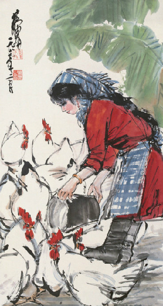 黄胄人物速写大师,毛笔速写人物大师级别