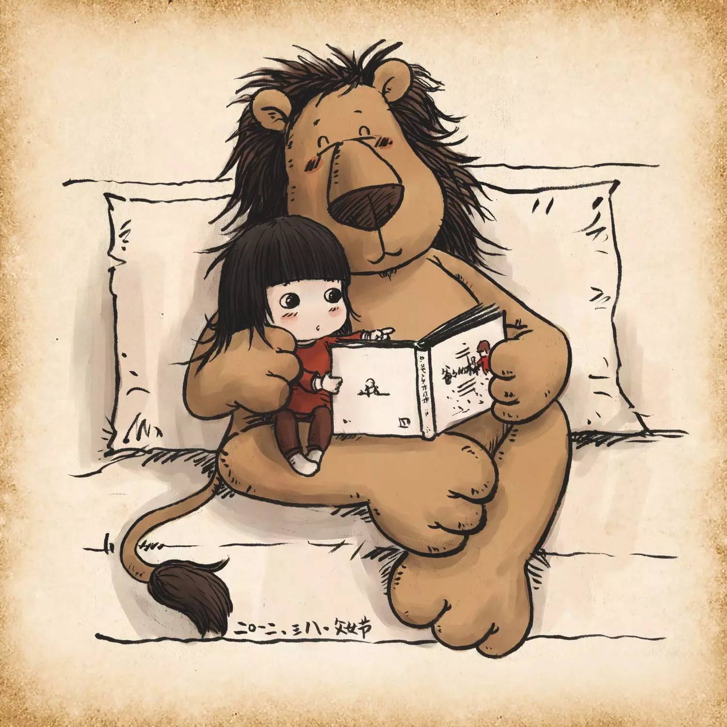 天空下的小雏菊绘画水彩,天空下的绘画作品