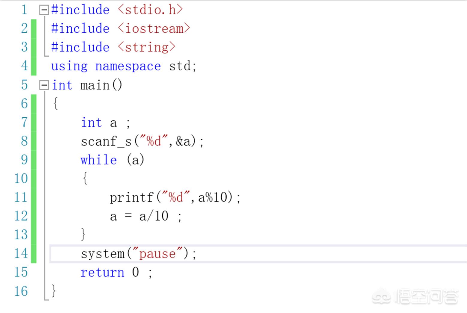 python怎么输出一个整数的倒序,c语言中怎么把一个整数逆序输出