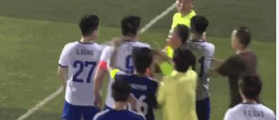 球场暴打裁判,董卿打裁判