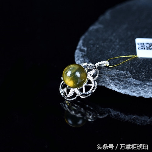 琥珀中的鬼马精灵——925银镶嵌