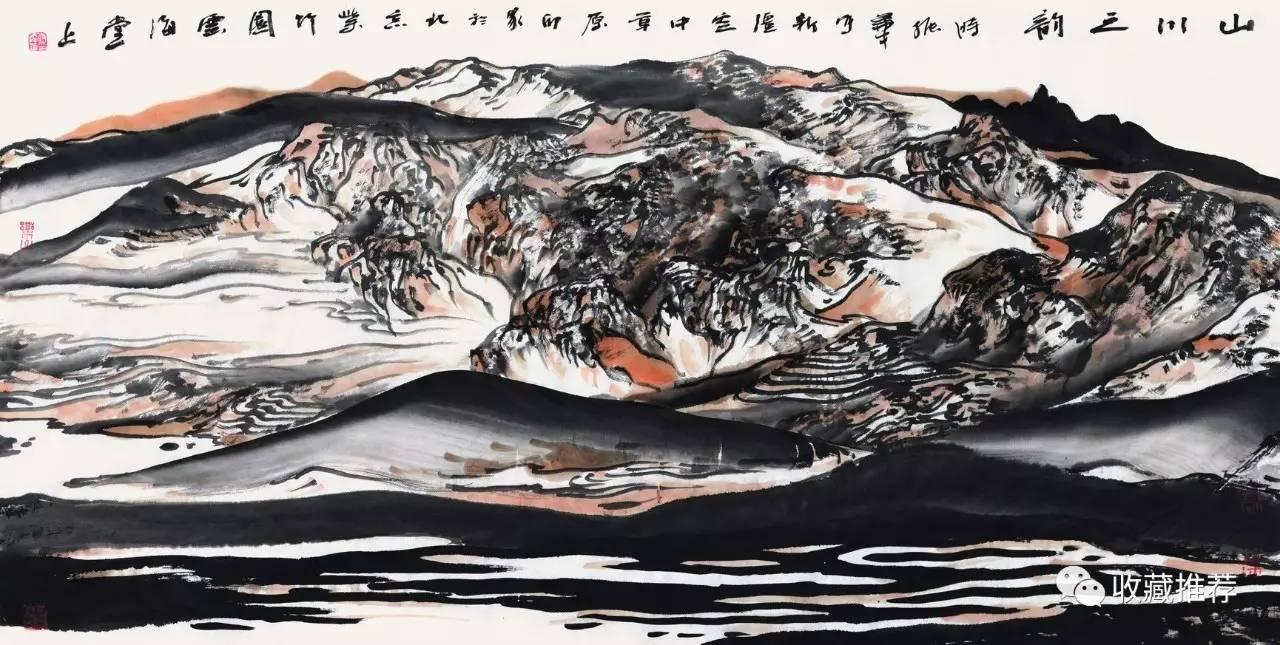 著名画家时振华与他的山水画