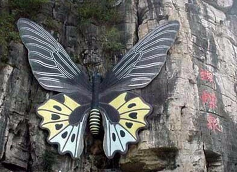 蝴蝶泉飞舞,漫天蝴蝶在花丛中飞舞视频