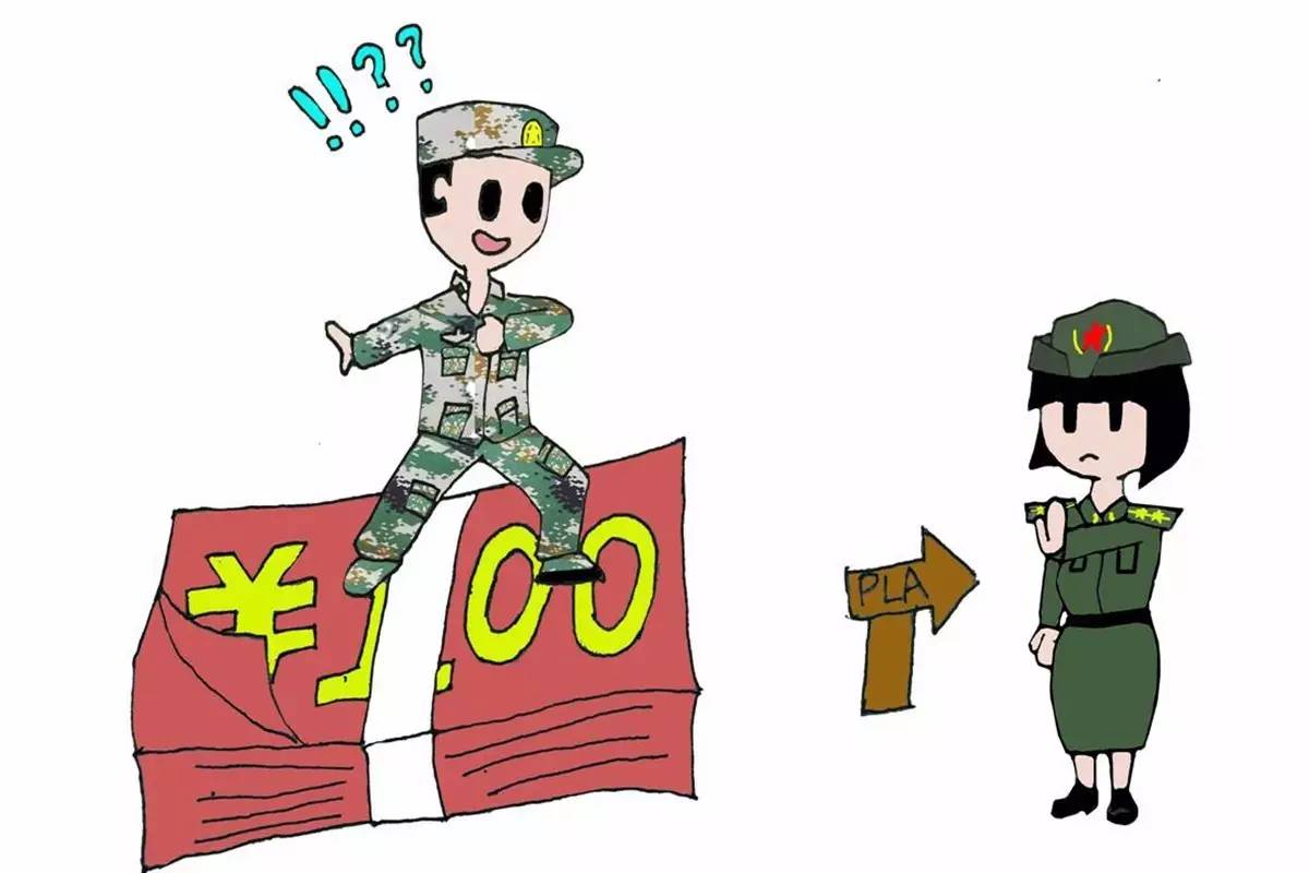 军队廉洁的漫画,部队清正廉洁漫画