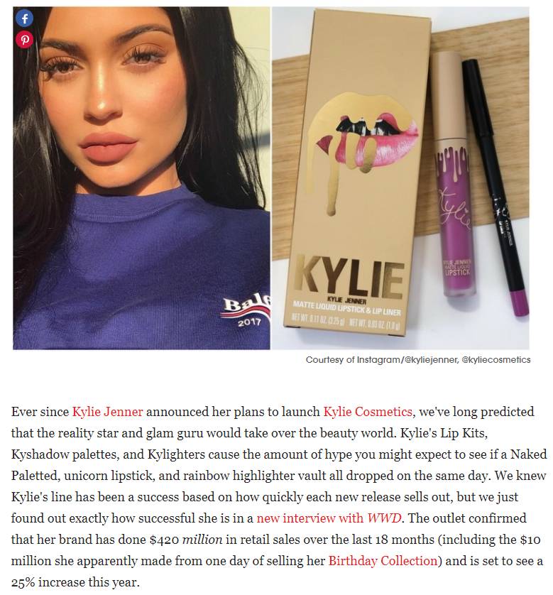 kyliejenner,kyliejenner美妆品牌发布会
