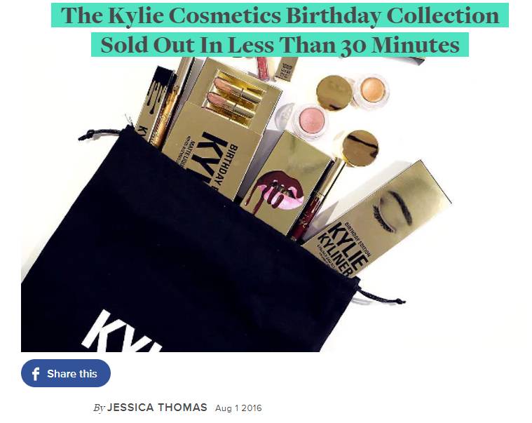 kyliejenner,kyliejenner美妆品牌发布会