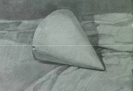 圆锥手绘光影,光影素描圆锥