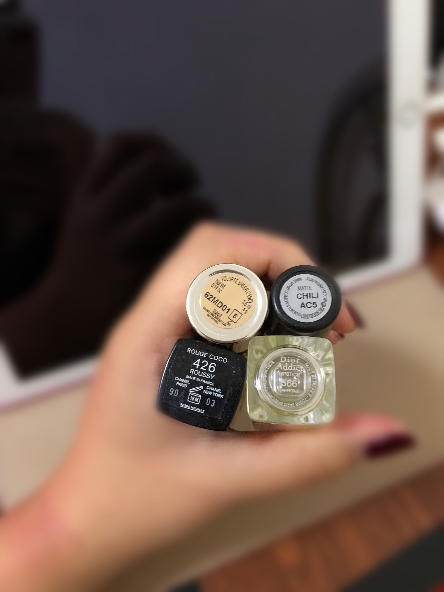 兰蔻和香奈儿口红色号推荐,tf27口红试色三姐妹