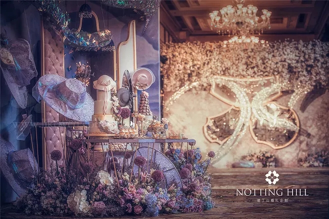 户外婚礼场景布置效果图,红色系婚礼户外布置场景