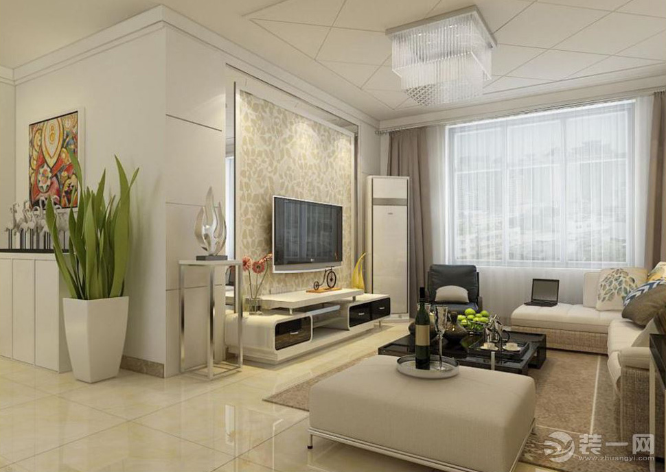 名辉豪庭简约装修,两室一厅装修效果名辉豪庭