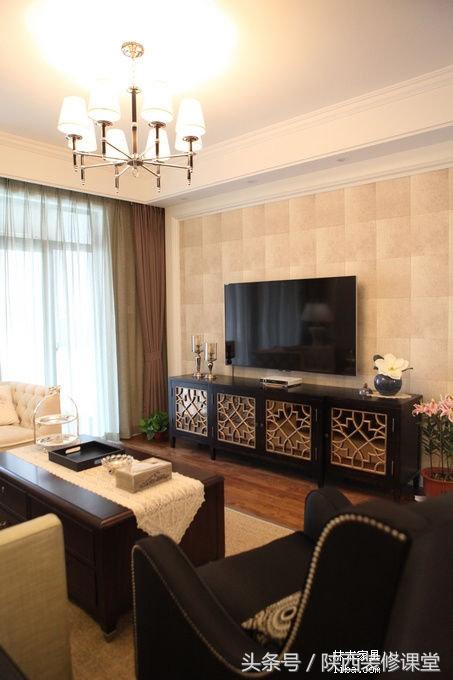 120平米美式轻奢小窝,现代简约美式小窝