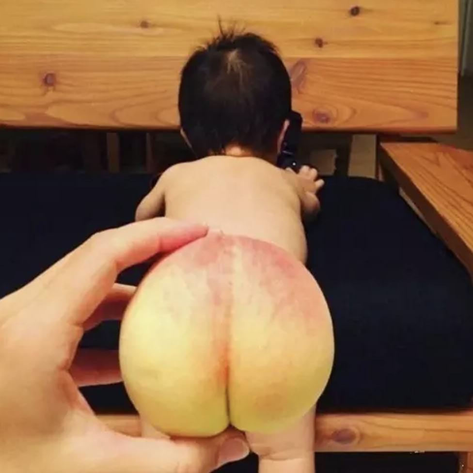 艺术家“画蜜桃”的时候可没想到,你们会带“有色”的想法