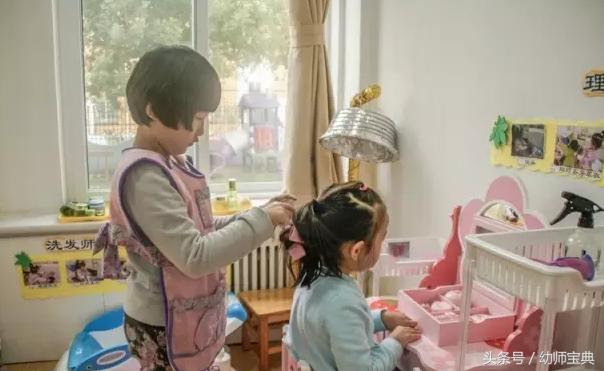 幼儿园区角美发屋环创,幼儿园角色扮演小剧院