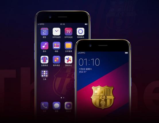 经典红蓝配色碰撞，OPPOR11巴萨限量版再攀定制新高峰