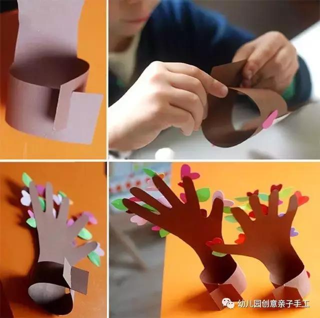 幼儿园亲子卡纸手工教程：小蝴蝶、手指偶、立体贺卡等（附步骤）