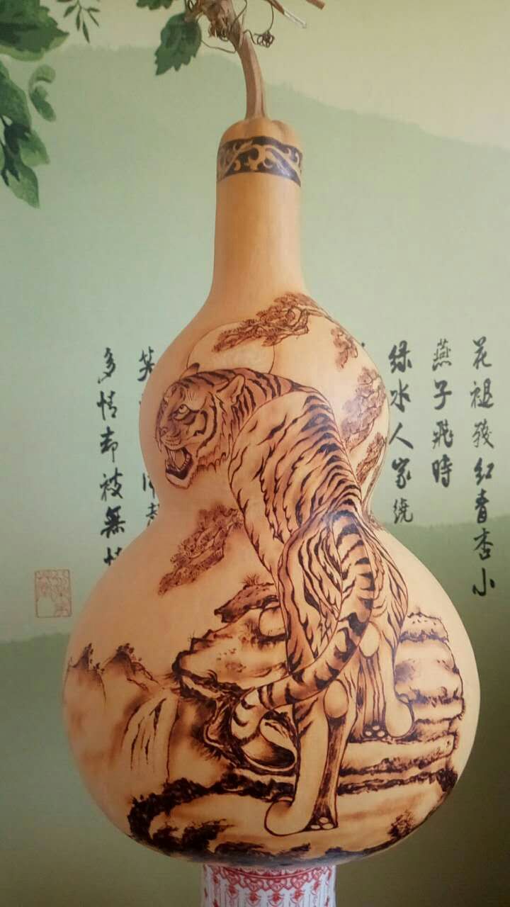 葫芦底稿转印方法,葫芦烙画底稿转印