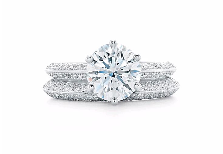 蒂芙尼钻戒经典六爪,蒂芙尼六爪镶嵌钻戒