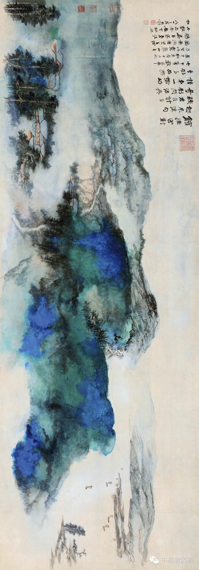 张大千最美的100幅,张大千最美的巨幅山水大荟萃