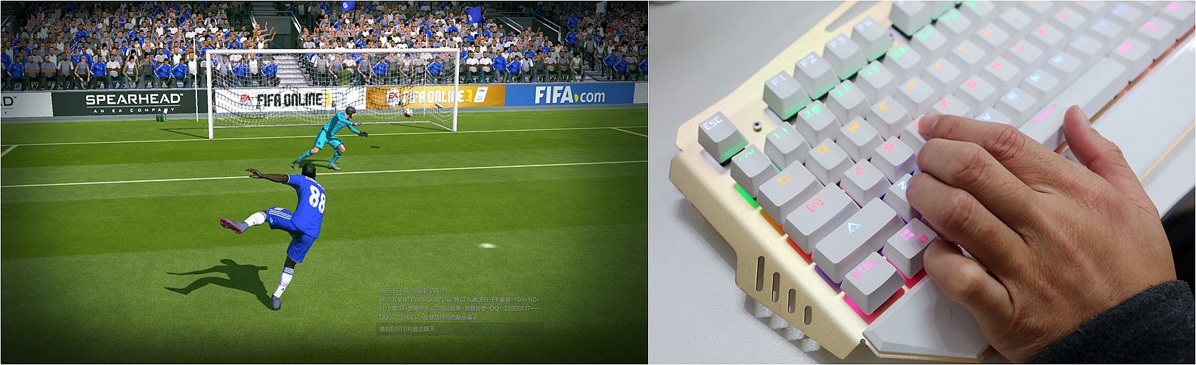 叉烧球岂容错失,FIFAONLINA3新引擎单刀球技巧探讨