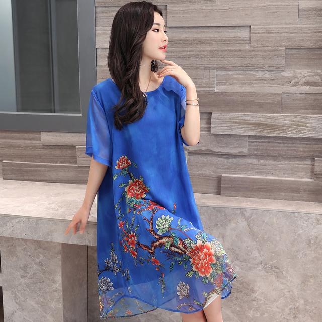 碎花棉麻连衣裙大码200斤,高档碎花棉麻连衣裙中老年款