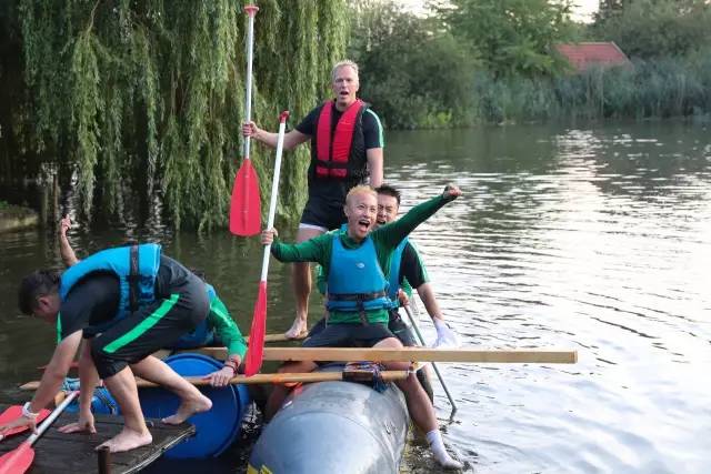 拉练日记,自制皮划艇比赛