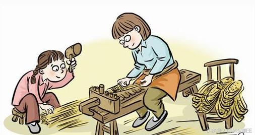 男穿草鞋,女穿蒲,下雨天儿拖木屐