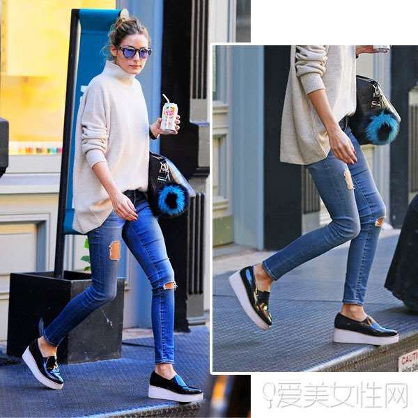 时尚，王者的黑，小黑鞋走起来