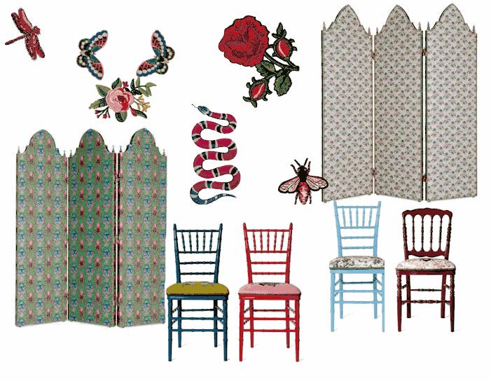 gucci纹理屏风,gucci屏风