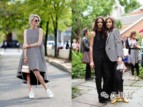 千鸟格永不落伍的复古元素,经典千鸟格超显品味气质