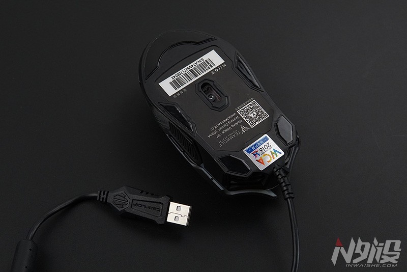 狼蛛580鼠标拆解测评,狼派at966鼠标拆解