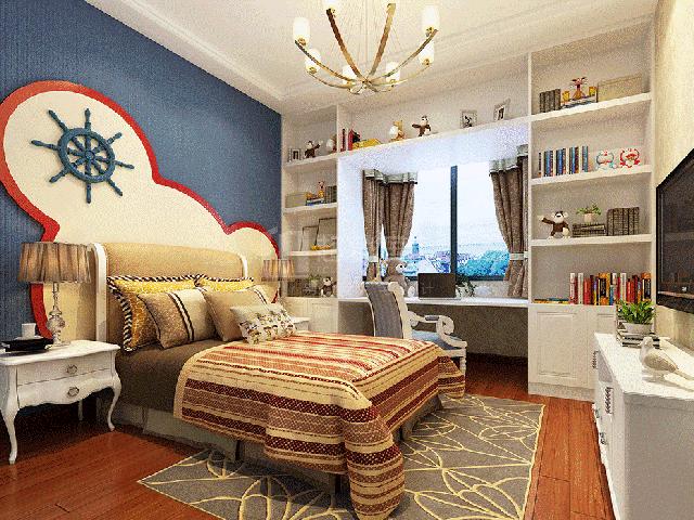 别墅室内儿童房设计,法式儿童玩具房装修效果