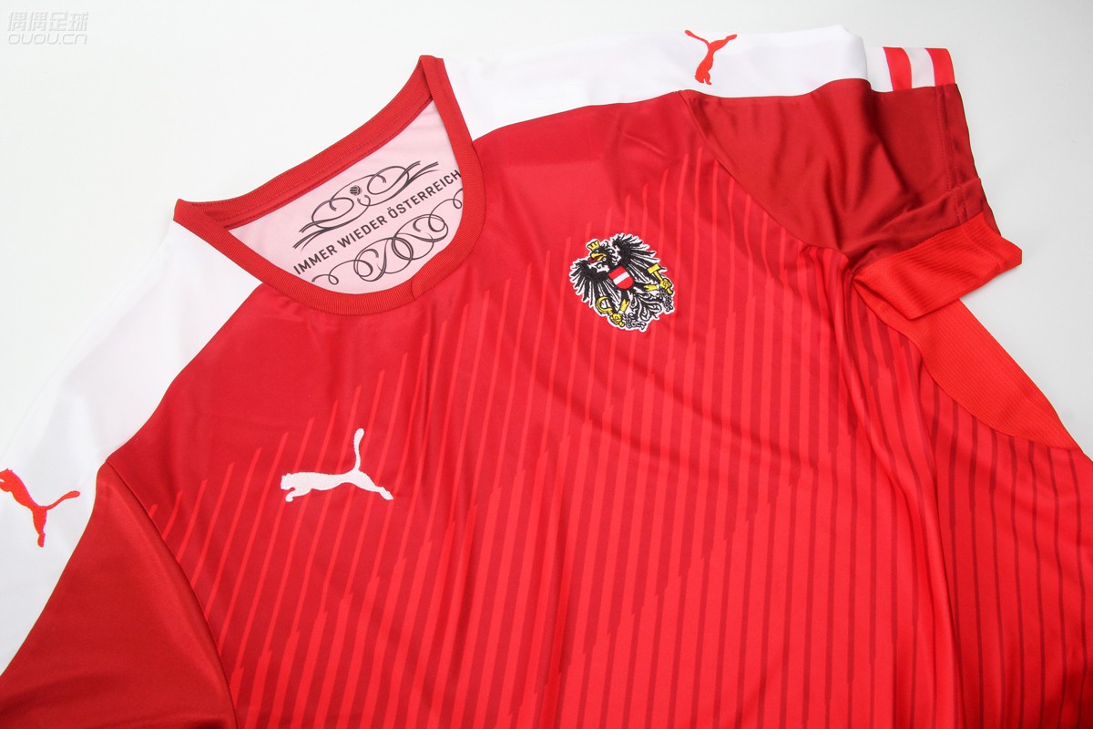 红色雄鹰--PUMA奥地利2016欧洲杯主场球迷版球衣赏析