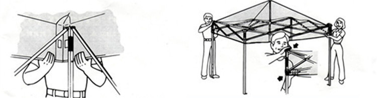 快速折叠帐篷怎么收,双人折叠帐篷怎么收