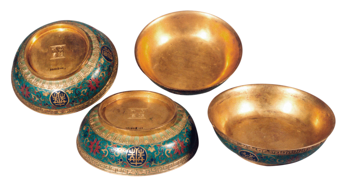 清三代珍品掐丝珐琅器汇编,清代掐丝珐琅器图真品