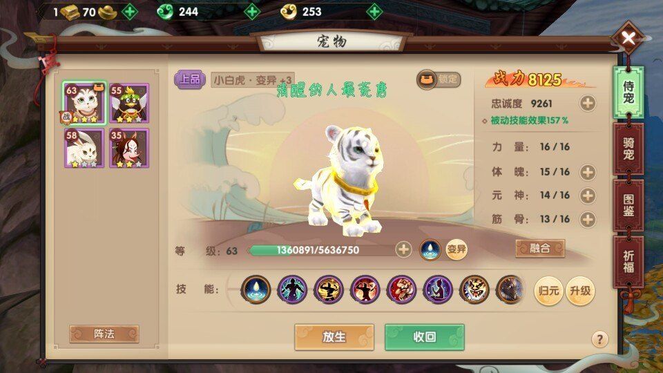 有没有大神帮我看一下为什么我《寻仙》手游战斗力这么低