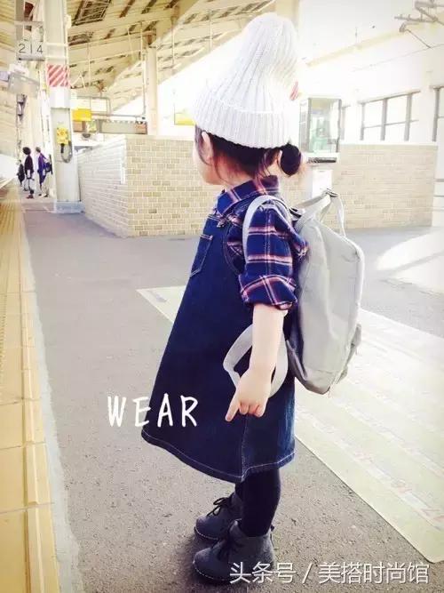 150小个子童装穿搭中性风,日系穿搭女童图