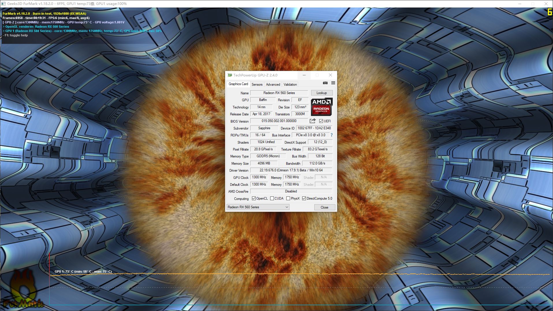 蓝宝石560d开核,蓝宝石rx560d跑分