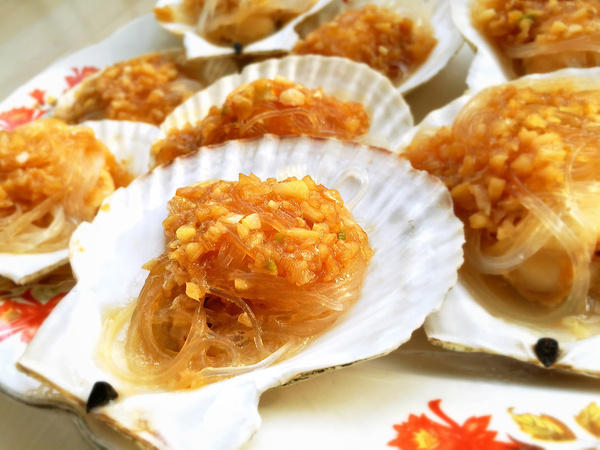 蒜蓉扇贝粉丝蒸多长时间,蒜蓉粉丝蒸扇贝制作方法