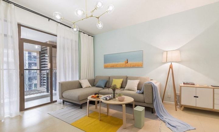 120平现代简约暖色系,120现代简约风三居室图片