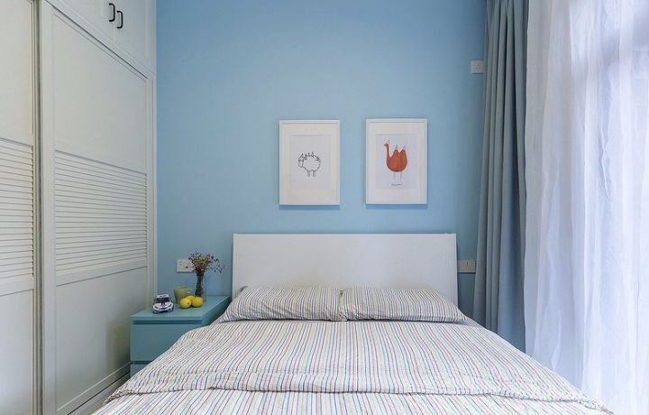 120平现代简约暖色系,120现代简约风三居室图片