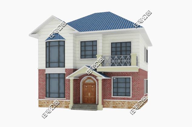 11x8米二层农村小别墅另带柴火房,农村自建房二层小别墅需要多少砖