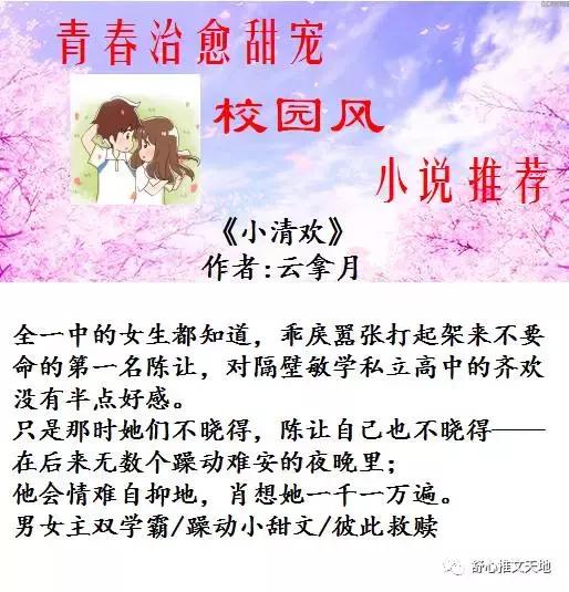 十部青春校园言情小说,青春治愈系校园风小说