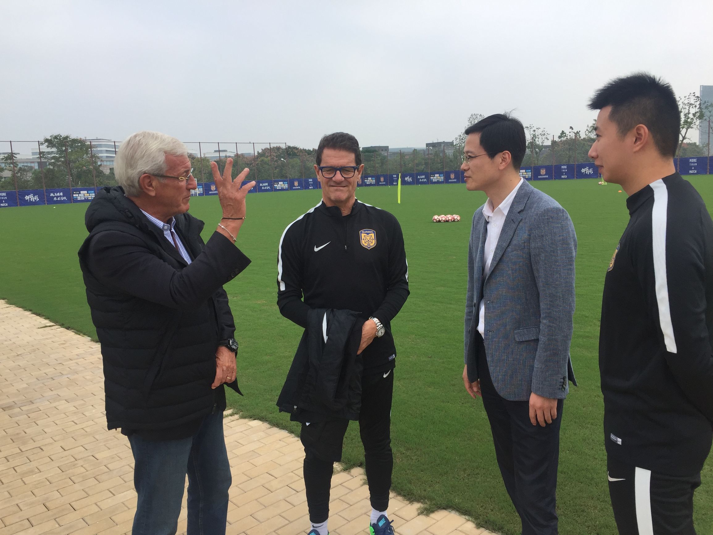 里皮与卡佩罗握手,卡佩罗和里皮比赛