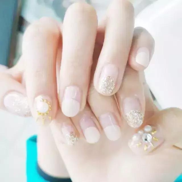 各种宝石美甲,蓝色宝石顶级奢侈品胸针