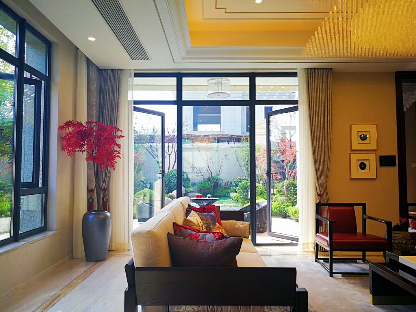 淄博绿城玉兰园装修效果图,淄博豪宅设计实景案例