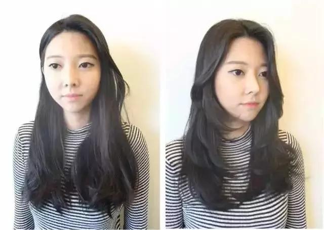 显脸小有层次感的中长发,中长发什么造型显小